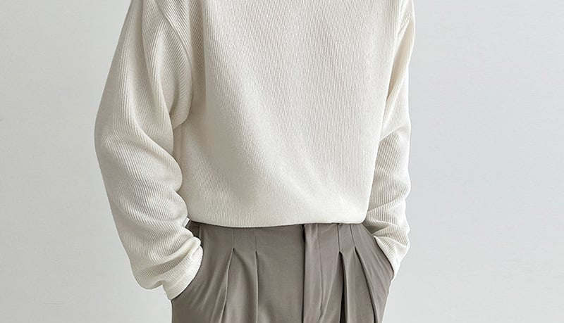 Thickened Versatile Cotton Solid T-Shirt for Men