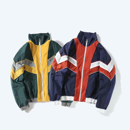 Urban Chic Striped Jacket for Men - Casual Essentials
